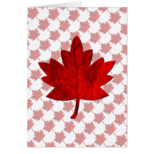 Canada-Maple Leaf by Shirley Taylorノートカード (正面)