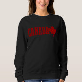 Canada Maple Leaf Canadian Flag Pride Patriotic  2 スウェットシャツ (正面)