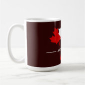 Canada Maple Leaf, Happy Canada day, 7月1日 コーヒーマグカップ (左)