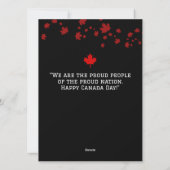 Canada Maple Leaf, Happy Canada day, 7月1日 シーズンカード (裏面)