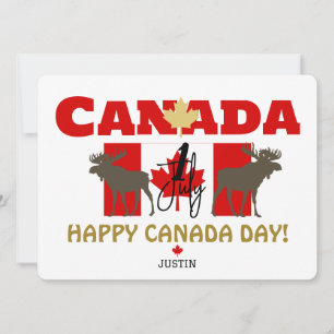 Canada Maple Leaf, Happy Canada day, 7月1日 シーズンカード