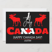 Canada Maple Leaf, Happy Canada day, 7月1日 シーズンカード (正面)