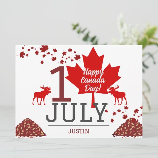 Canada Maple Leaf, Happy Canada day, 7月1日 シーズンカード (スタンド正面)
