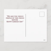Canada Maple Leaf, Happy Canada day, 7月1日 シーズンポストカード (裏面)