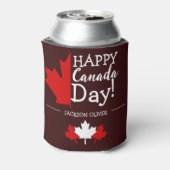 Canada Maple Leaf, Happy Canada day, 7月1日 缶クーラー (缶裏面)