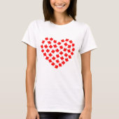 canada maple leaf heart canadian tシャツ (正面)