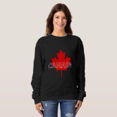 Canada Maple Leaf North Patriotic Proud スウェットシャツ (正面フル)