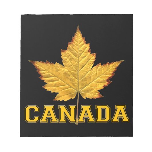 Canada Maple Leaf Souvenir Canada Varsityメモ帳 ノートパッド (正面)
