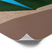 Canada Minimal Travel Poster ポスター (角)