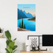 Canada Minimal Travel Poster ポスター (ホームオフィス)