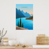 Canada Minimal Travel Poster ポスター (キッチン)