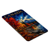Canada Mountain Lake Art Souvenier マグネット (右側)