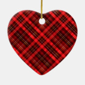 Canada my home sweet home. Maple Leaf. Tartan. セラミックオーナメント (裏面)
