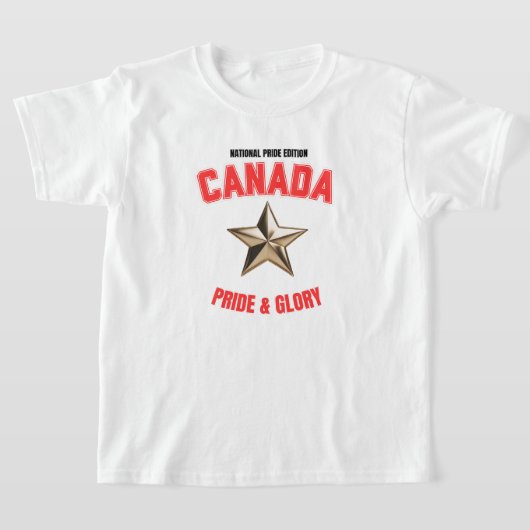 Canada National Pride Edition Kids' Basic T-Shirt Tシャツ (レイダウン)