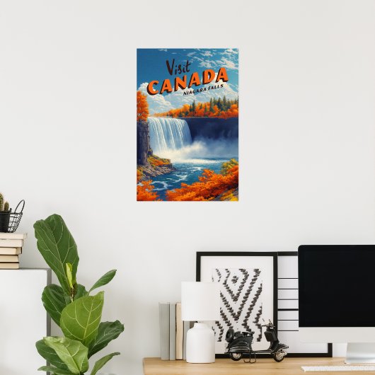 Canada Niagara Falls Travel Poster ポスター (ホームオフィス)