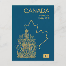 Canada passport ポストカード