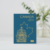 Canada passport ポストカード (スタンド正面)