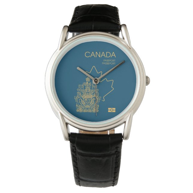 Canada passport wristwatch 腕時計 (正面)