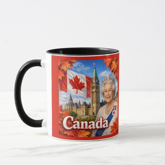 Canada. Queen Elizabeth ||. Historical.  マグカップ (左)