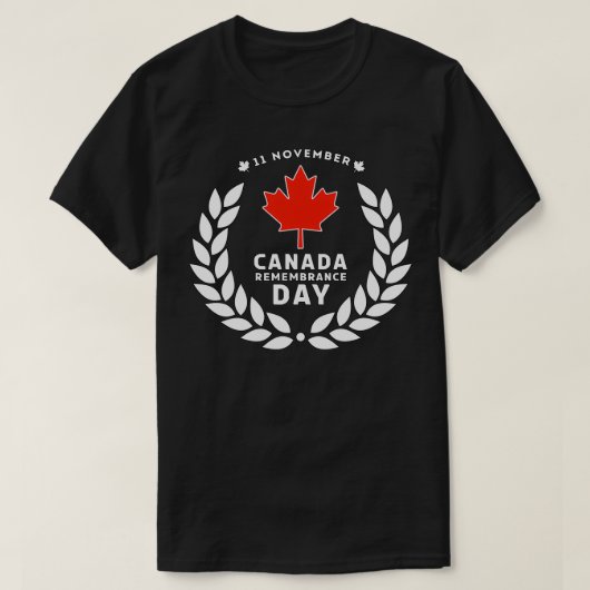 Canada Remembrance Day 2 Tシャツ (デザイン正面)