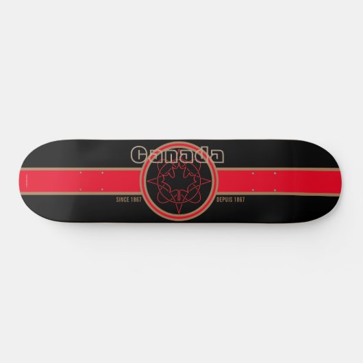 Canada Since 1867 (Black) Skateboard スケートボード (横)