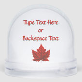 Canada Snow Globe Custom Canada Snowglobe (裏面)