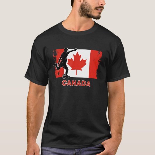 Canada Soccer Fan 2022 National Football Team Fla Tシャツ (正面)