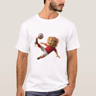 Canada Soccer Pancake Mascot - Funny Maple Syrup  Tシャツ
