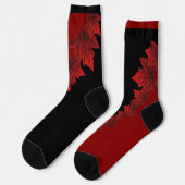 Canada Socks Canada Maple Leaf Socks Customize ソックス (左)
