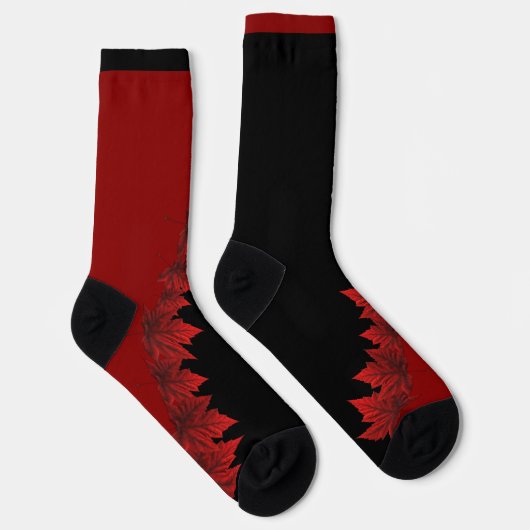 Canada Socks Canada Maple Leaf Socks Customize ソックス (右)