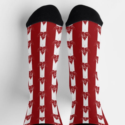 Canada Socks Cool Canada Socks Custom Souvenir ソックス (上部)