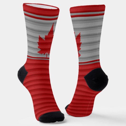 Canada Socks Winter Canada Maple Leaf Socks  ソックス (傾斜あり)