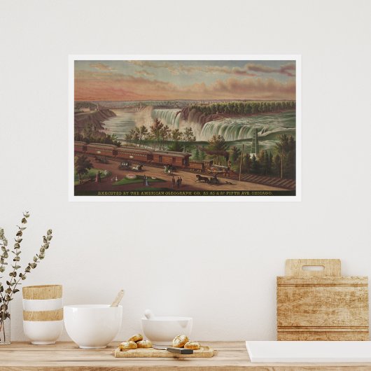 Canada Southern Railway at Niagara Falls ポスター (キッチン)