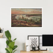 Canada Southern Railway at Niagara Falls ポスター (ホームオフィス)