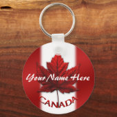 Canada Souvenir Key Chain Personalized Canada Gift キーホルダー (正面)