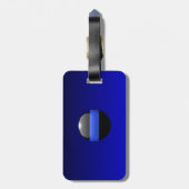 Canada Thin Blue Line Luggage Tag ラゲッジタグ (裏面縦)