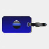 Canada Thin Blue Line Luggage Tag ラゲッジタグ (裏面横)