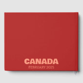 Canada travel coffee table book ゲストブック (裏面)