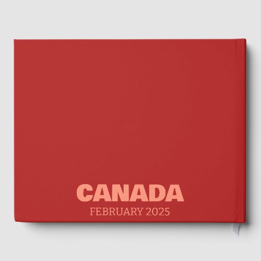 Canada travel coffee table book ゲストブック (裏面)