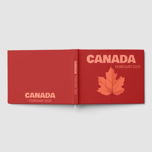 Canada travel coffee table book ゲストブック (全面)