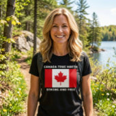 Canada True North Strong And Free.  Tシャツ