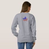 Canada USAシャツパーソナライズされたUSカナダSweatshirt スウェットシャツ (裏面フル)