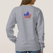 Canada USAシャツパーソナライズされたUSカナダSweatshirt スウェットシャツ (裏面)