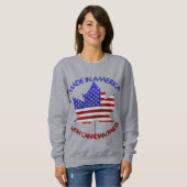 Canada USAシャツパーソナライズされたUSカナダSweatshirt スウェットシャツ (正面フル)