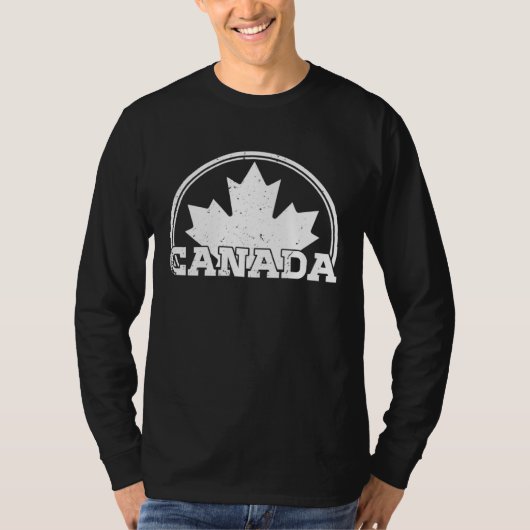 Canada USA America Hockey Canadian Maple Leaf  1 Tシャツ (正面)