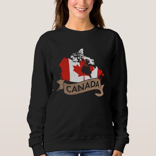 Canada USA America Hockey Canadian Maple Leaf  4 スウェットシャツ (正面)