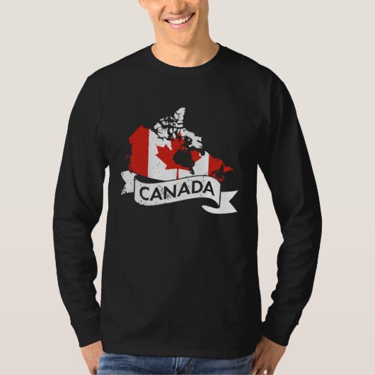 Canada USA America Hockey Canadian Maple Leaf  6 Tシャツ (正面)