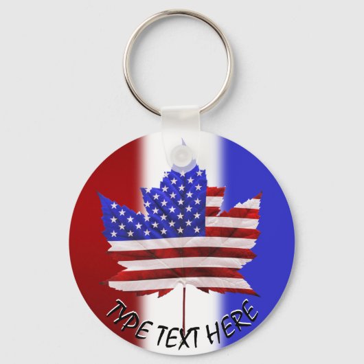 Canada USA Keychain US /カナダおみやげキーホルダー キーホルダー (正面)