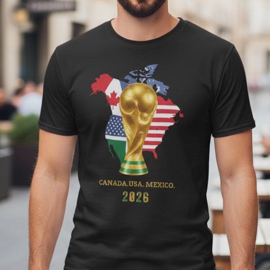 Canada USA Mexico Soccer Fan Tシャツ