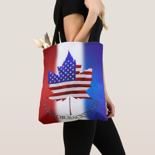 Canada USA Tote Bags Canada / US Souvenirバッグ トートバッグ (クローズアップ)
